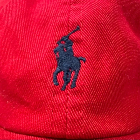 Ralph Lauren Red Baseball Cap 12-24 Months - Picture 4 of 7
